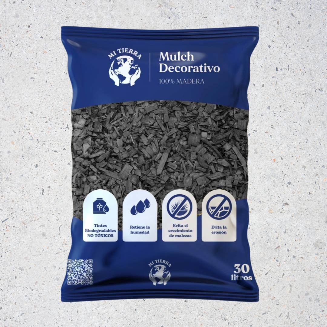 Mulch de Pino Ecológico 30 Litros – Colores para Jardín
