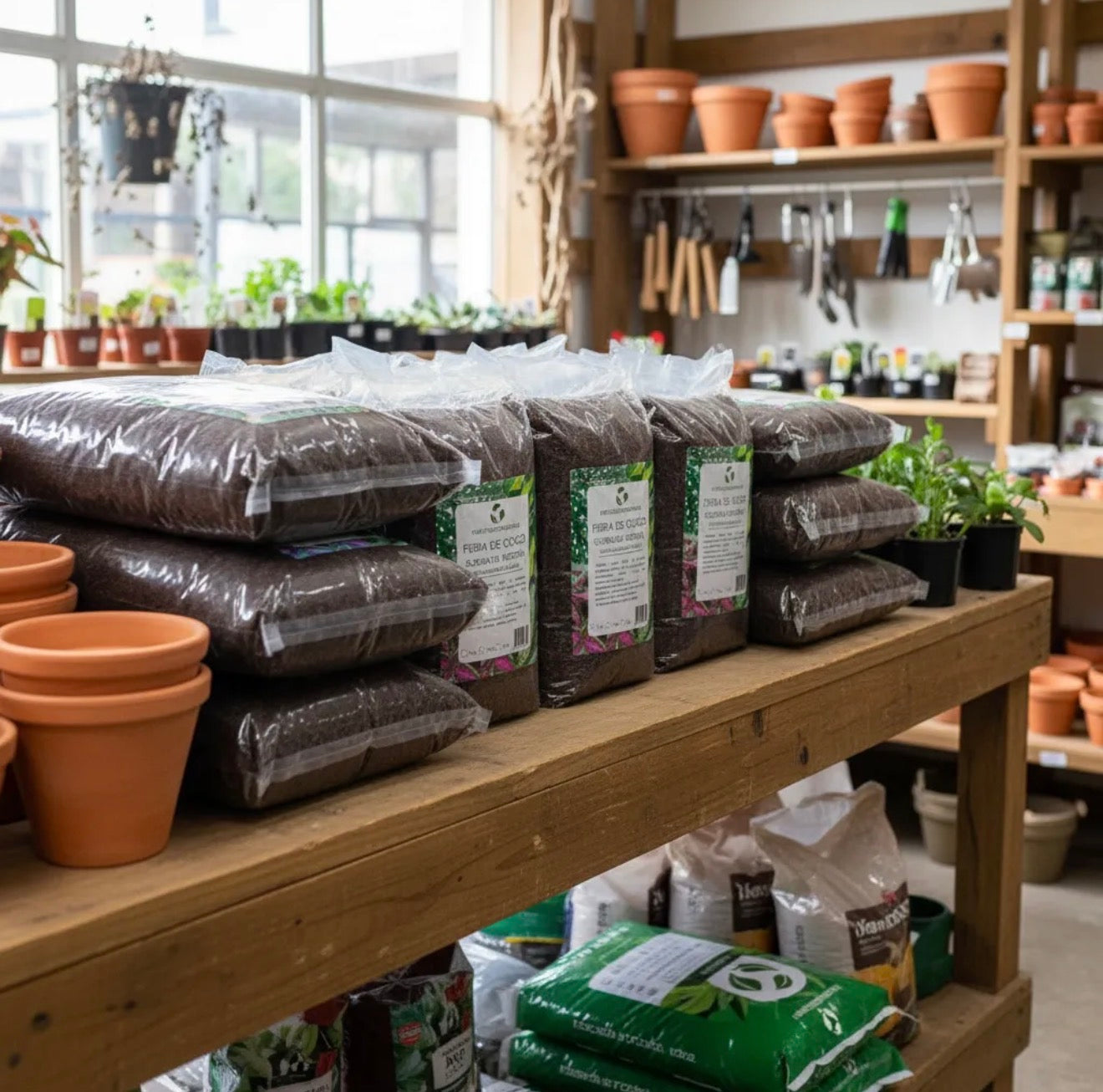 Fibra de Coco Fina Hidratada – Sustrato Natural 5 y 10 L