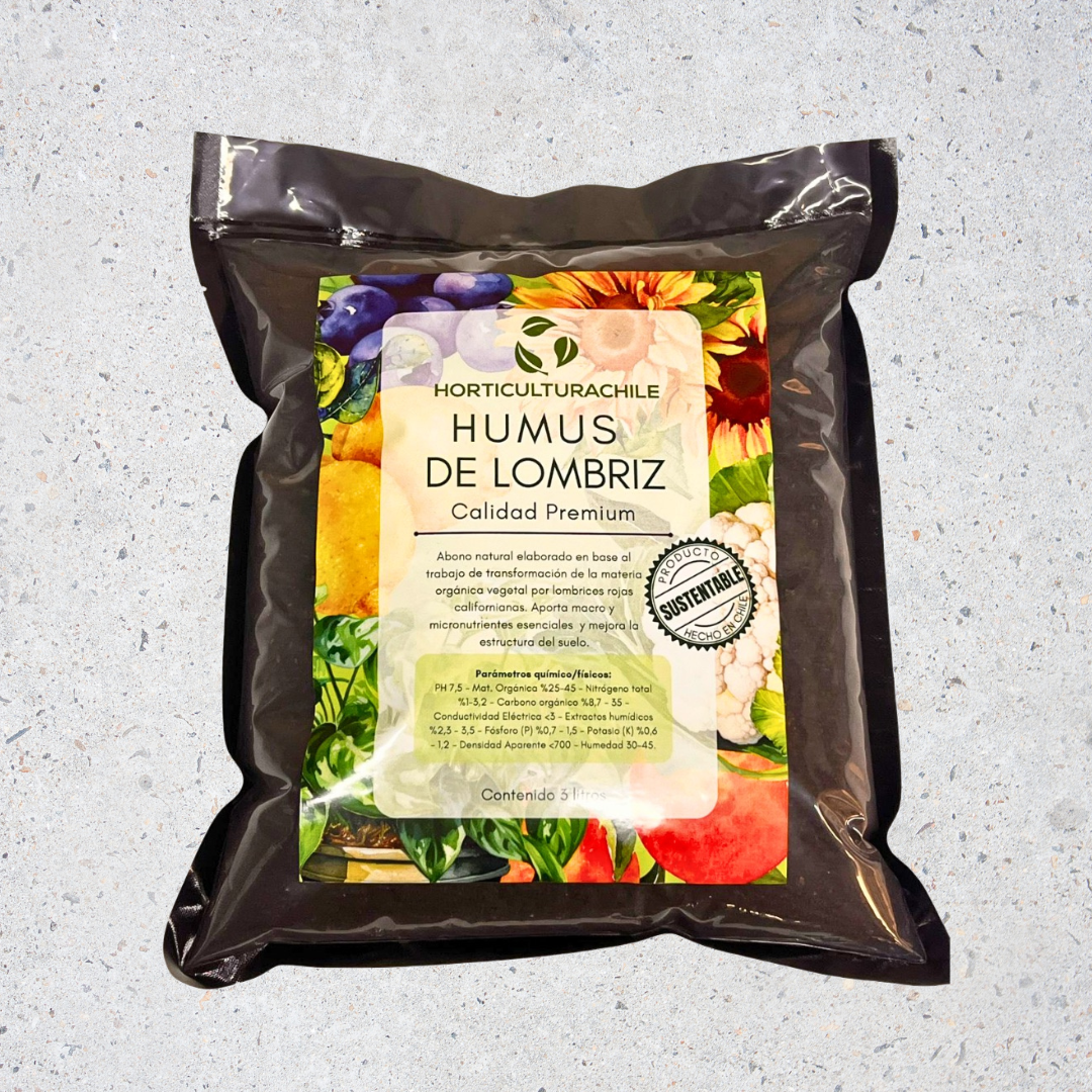 Humus de Lombriz 3L – Abono Orgánico Natural para Plantas