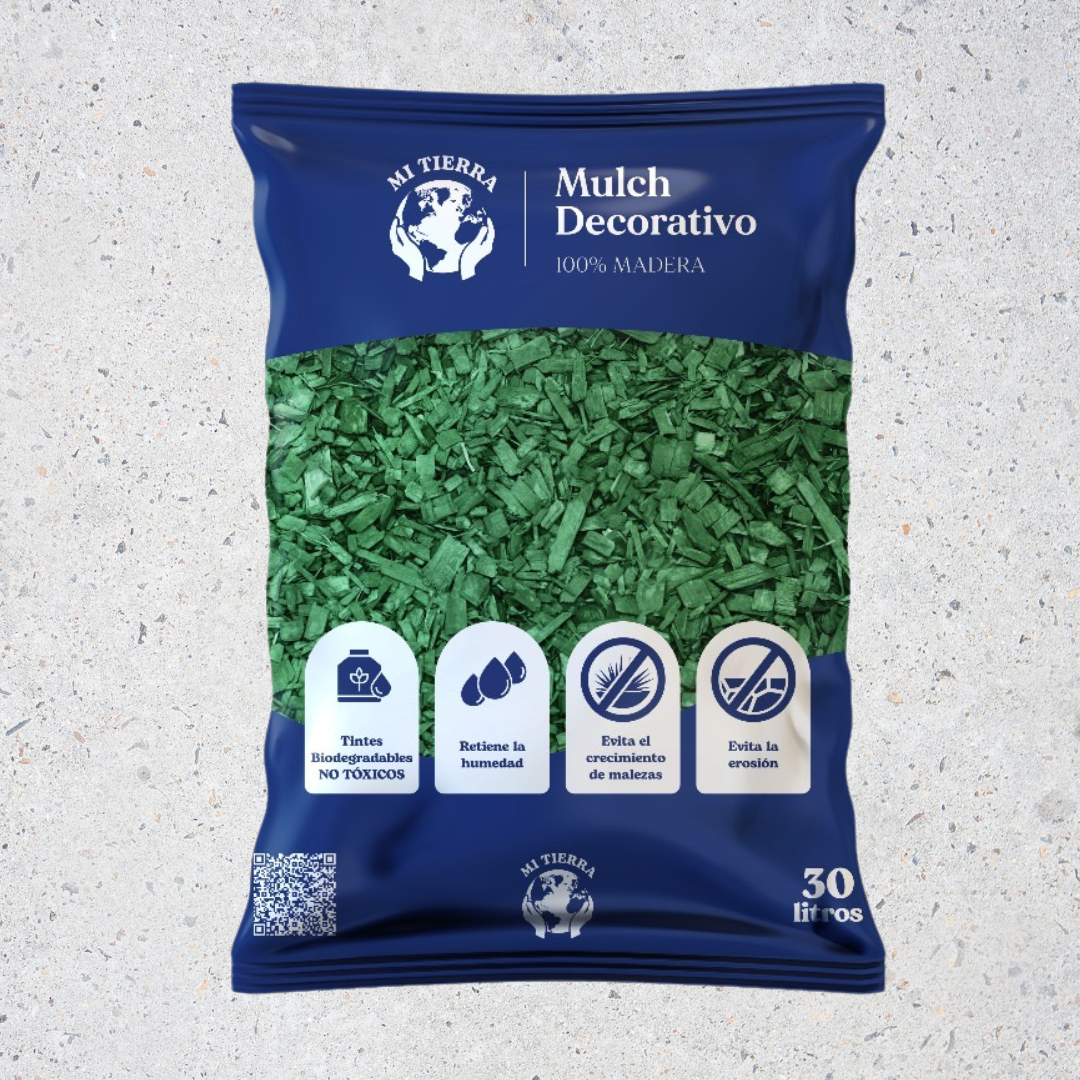Mulch de Pino Ecológico 30 Litros – Colores para Jardín