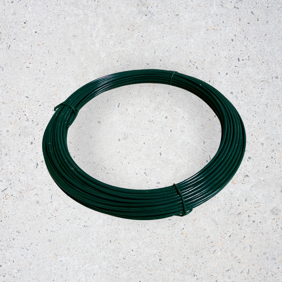 Alambre Forrado en PVC Verde 2.0 mm – 18 Metros para Jardinería y Plantas