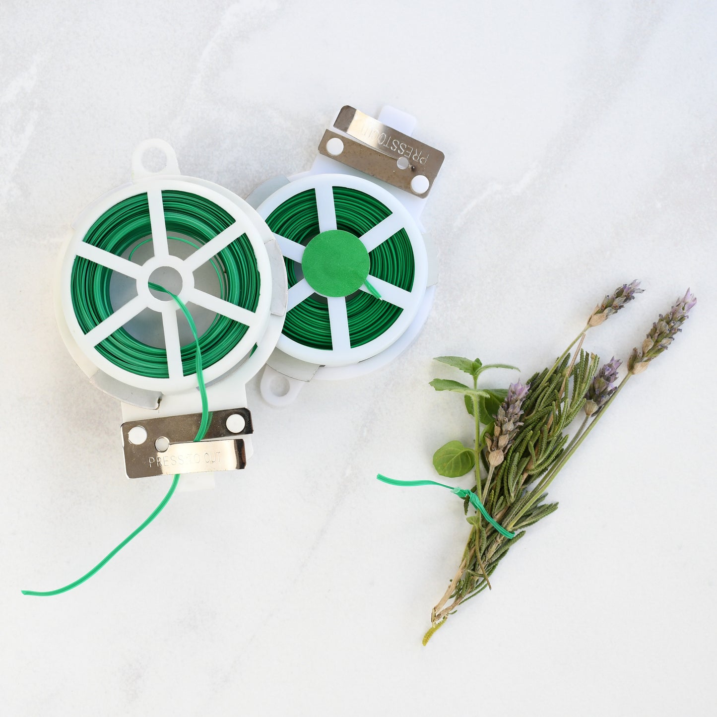 Amarra plantas - Alambre forrado color verde