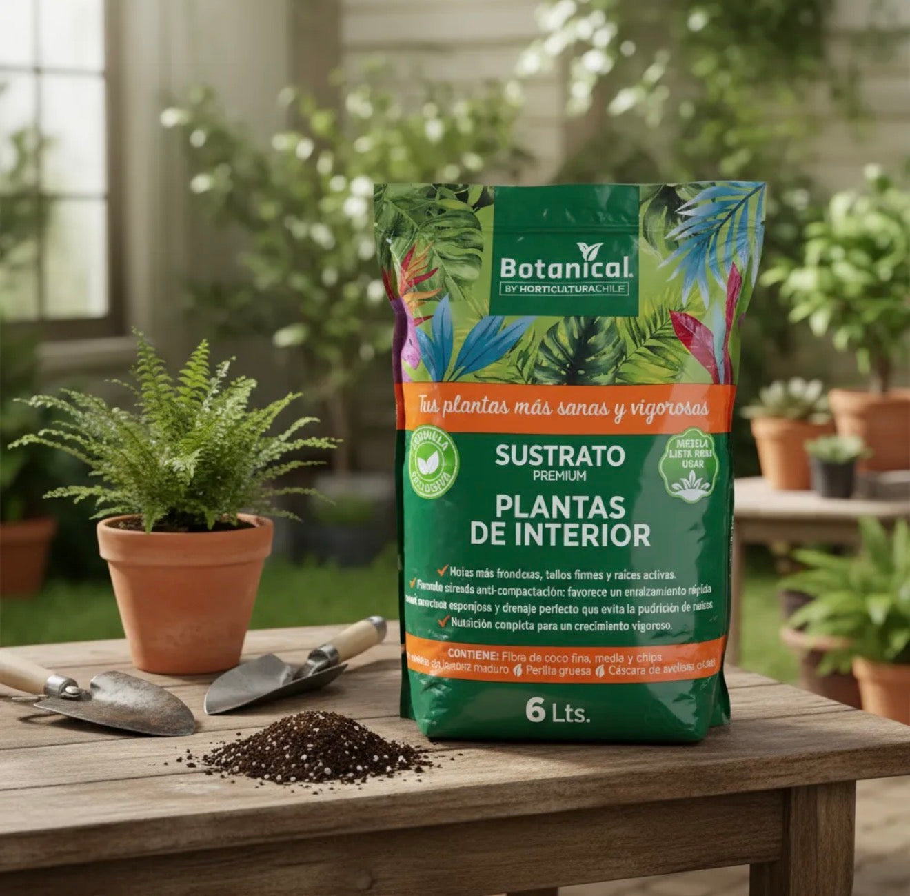 Sustrato Premium para Plantas de Interior | Aireación y Drenaje Profesional