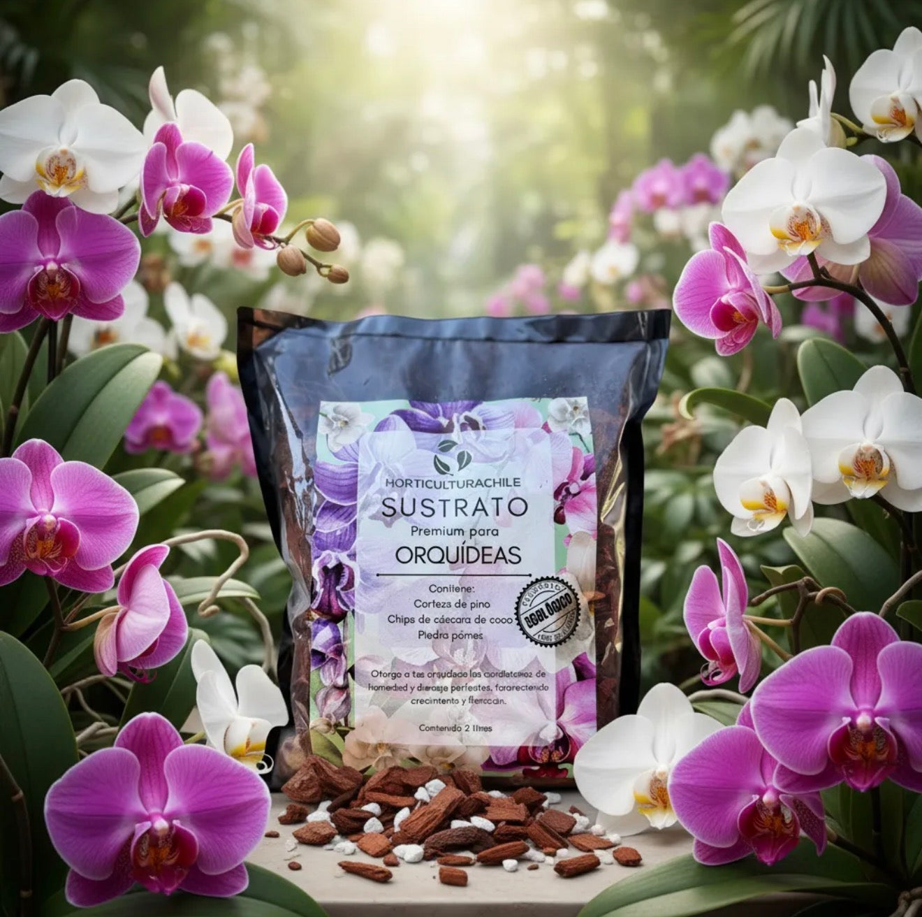 Sustrato Premium para Orquídeas 2L – Horticulturachile