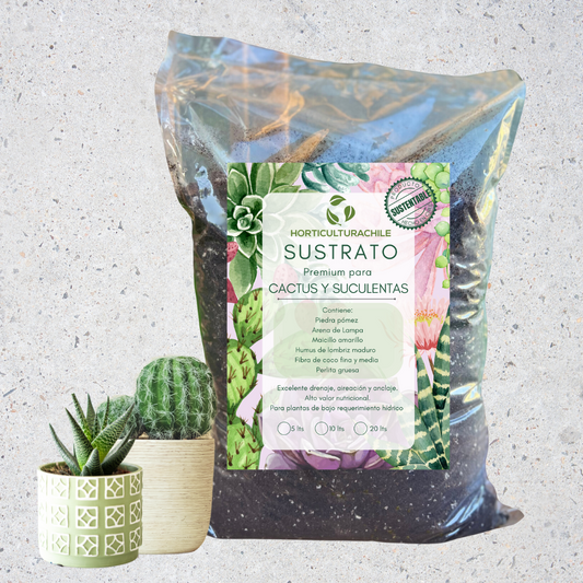 Sustrato Premium Cactus y Suculentas - 5, 10 y 20 L