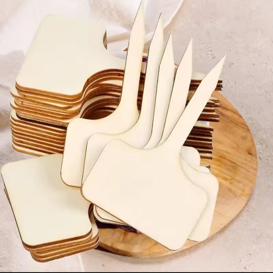 Set de 10 Marcadores de Bambú para Plantas y Huertos – Ecológicos y Reutilizables