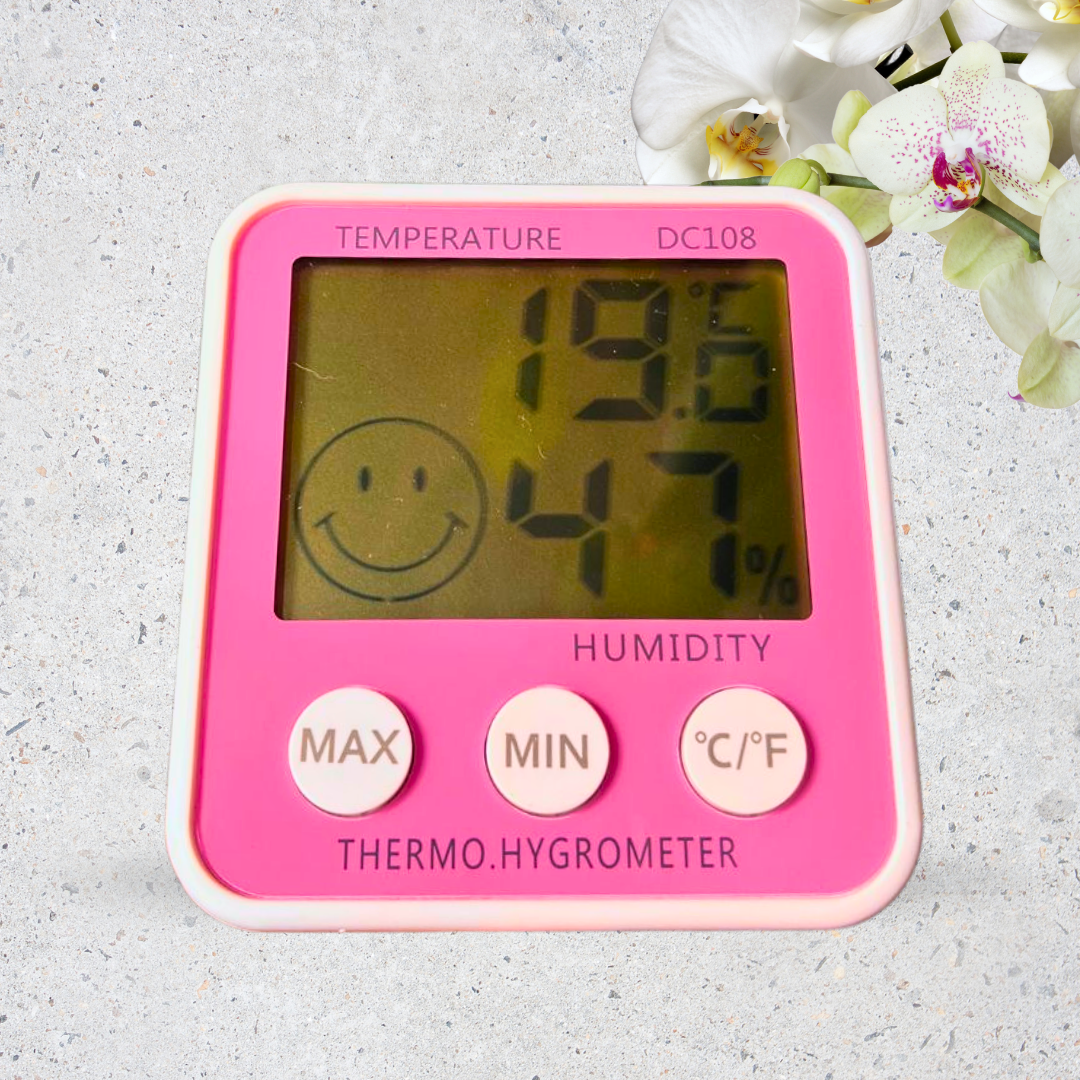 Medidor de temperatura y humedad digital varios colores - Termohigrómetro
