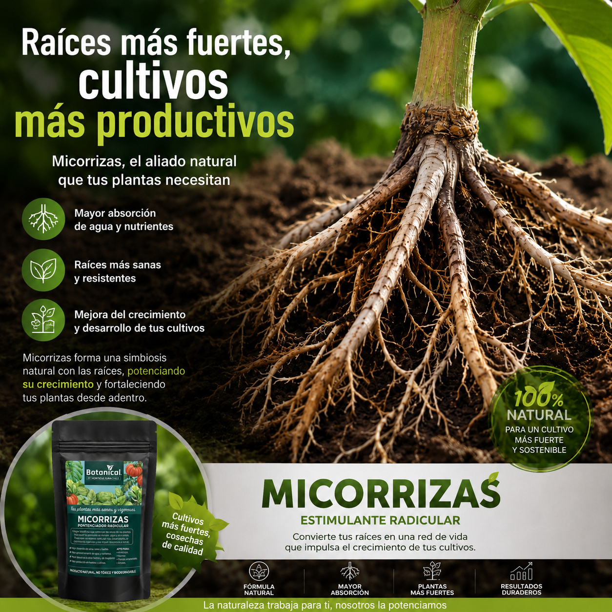 Micorrizas Endomicorrizas 100 g | Estimulante Radicular