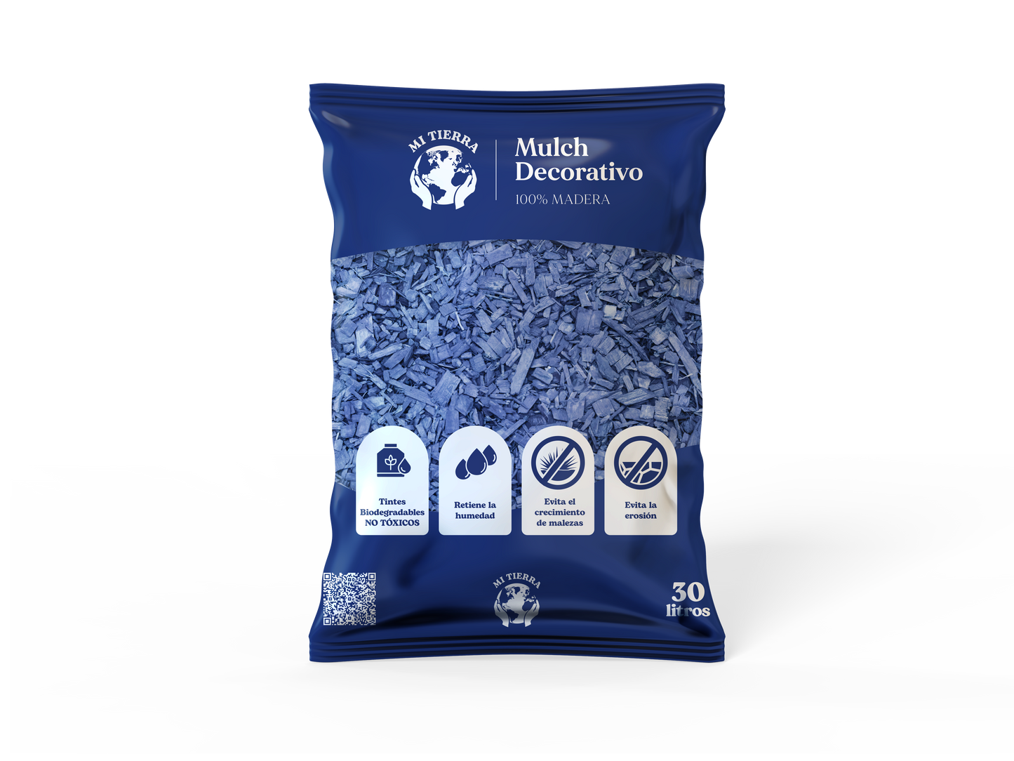 Mulch de Pino Ecológico 30 Litros – Colores para Jardín