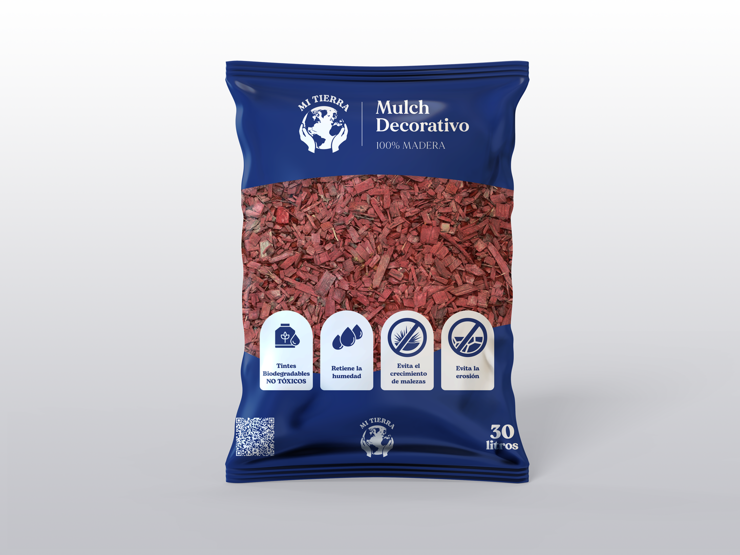 Mulch de Pino Ecológico 30 Litros – Colores para Jardín