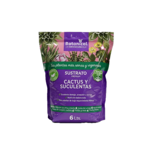 Sustrato Premium Cactus y Suculentas - máximo drenaje